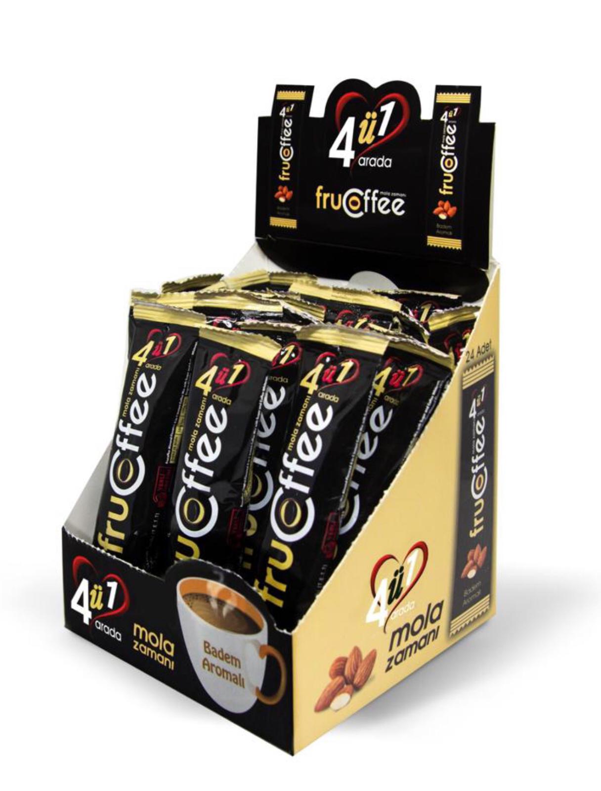قهوه فوری با طعم بادام بسته 24 تایی